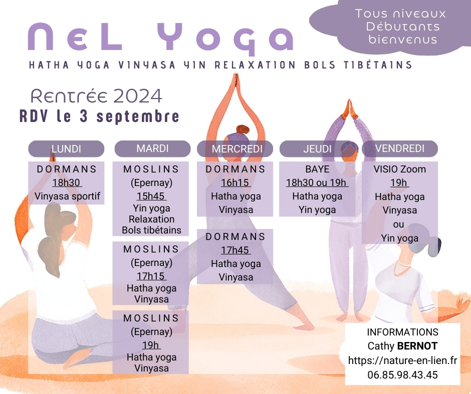 Cours de yoga Epernay Dormans