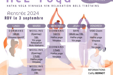 Cours de yoga Epernay Dormans